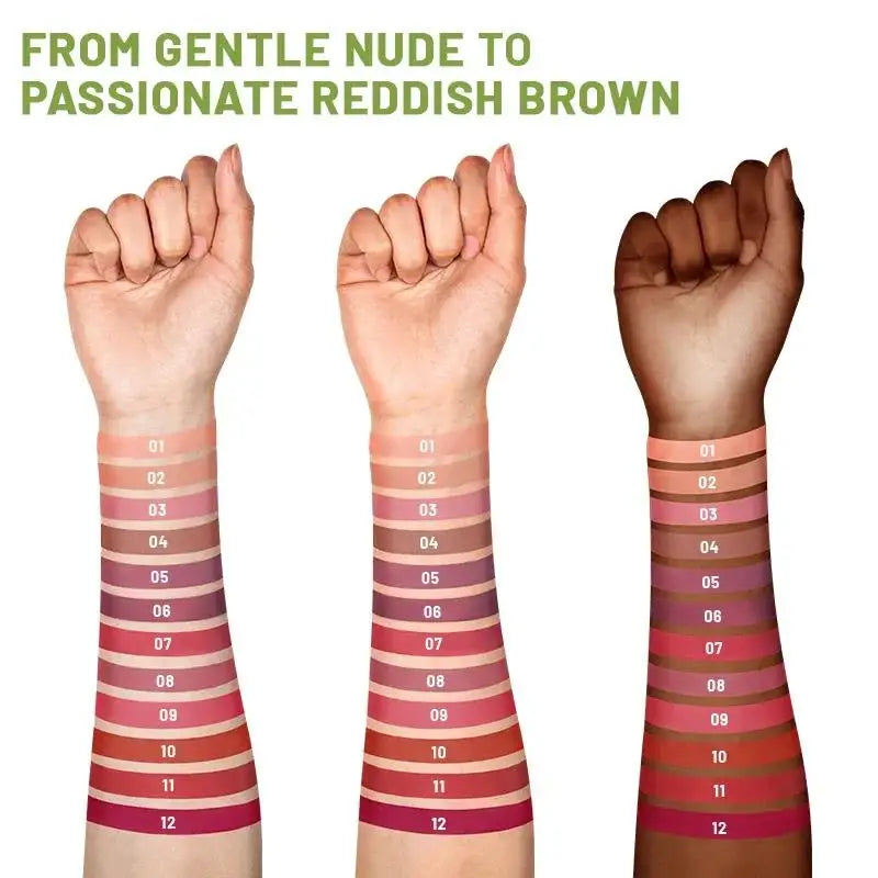 Eldridge Matte Liquid Lipstick 12 Colors – Waterproof Velvet Lip Gloss