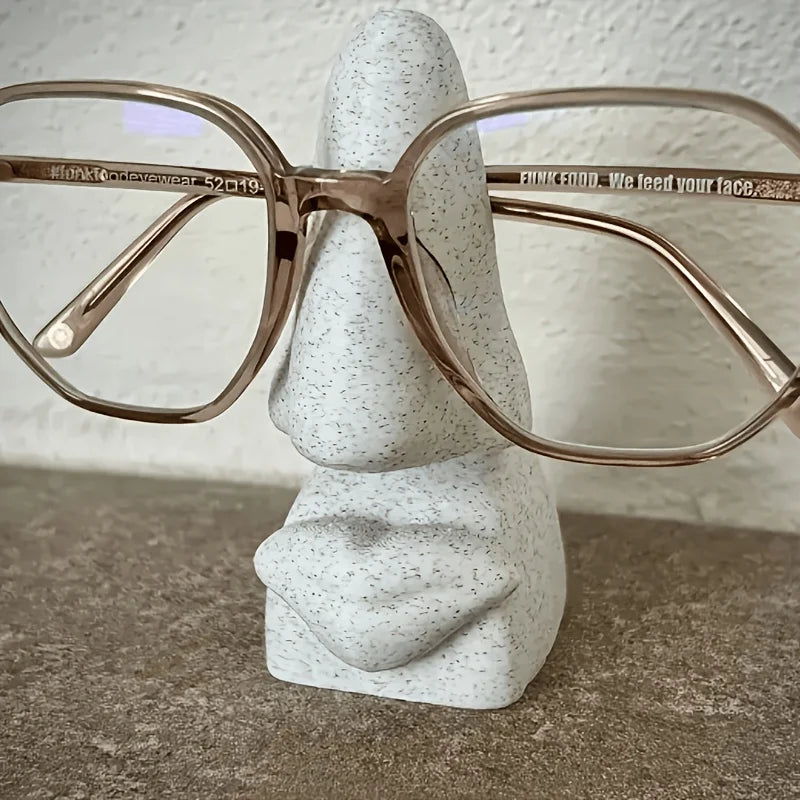 3D Printed Marble Texture Glasses Stand Creative Eyeglass Holder Elegant Plastic Glasses Stand Office Home Decor Lovely Gift Oasis Select