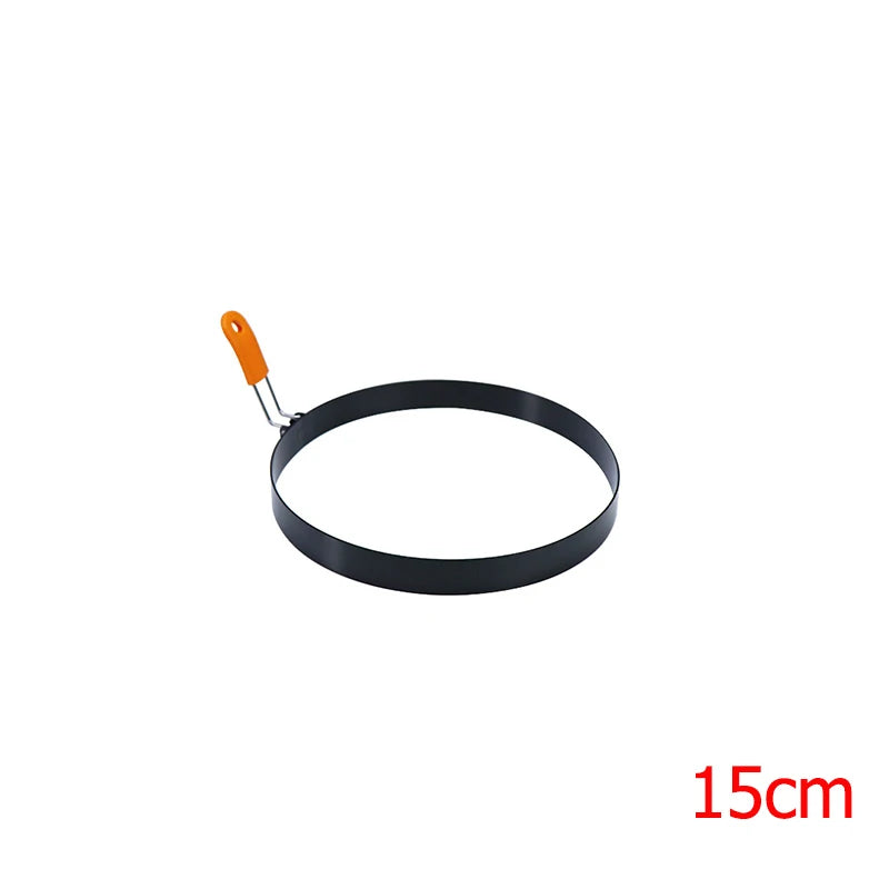 Stainless Steel Egg Rings & Pancake Mold Set | Silicone Handle Egg & Pancake Mold Oasis Select 15cm