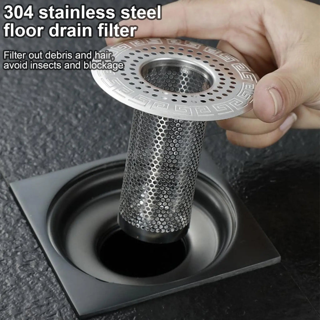 Stainless Steel Drain Hair Catcher – Sink & Shower Filter
