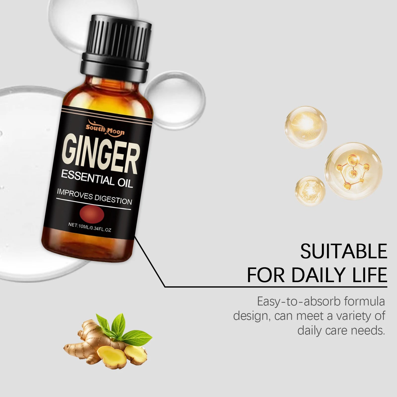 South Moon Ginger Essential Oil – Slimming & Firming Body Oil