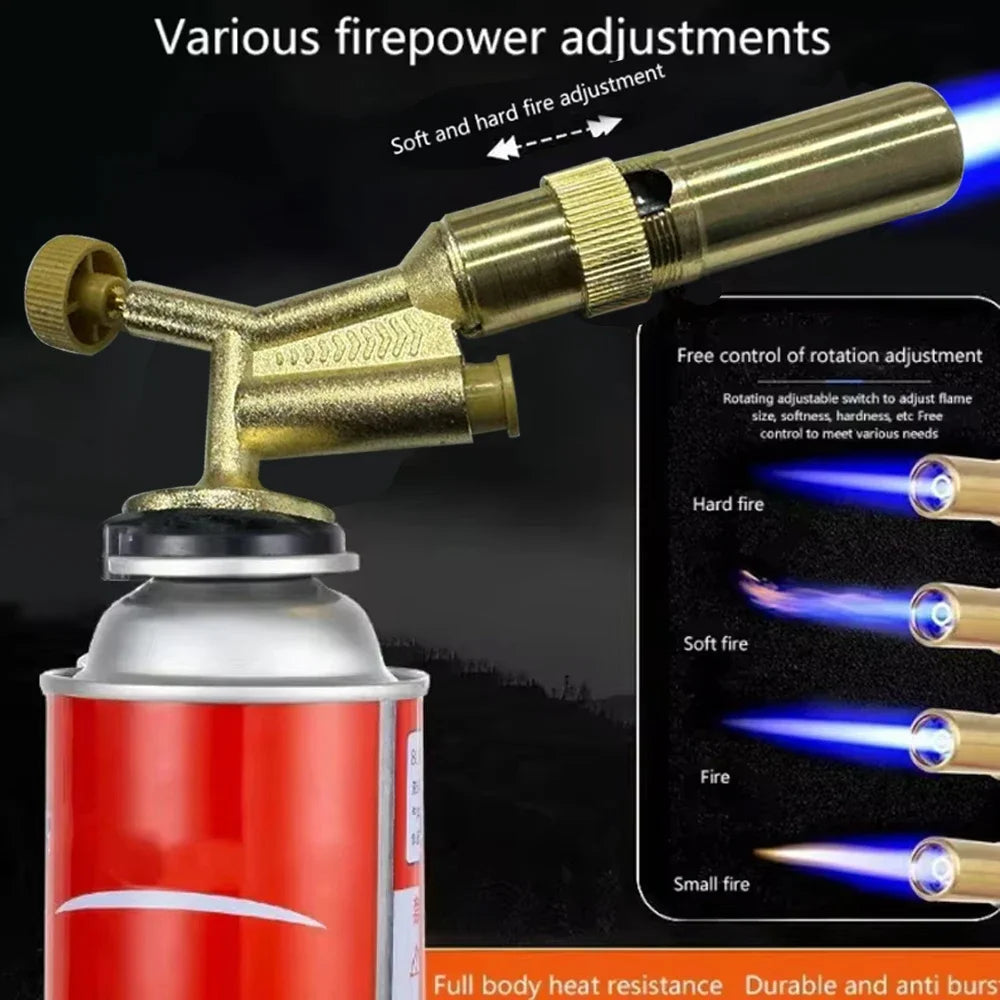 High Temperature Brass Copper Welding Torch Gas Burner Flame Gun for Brazing Solder Propane Plumbing Home Improvement Tool Oasis Select
