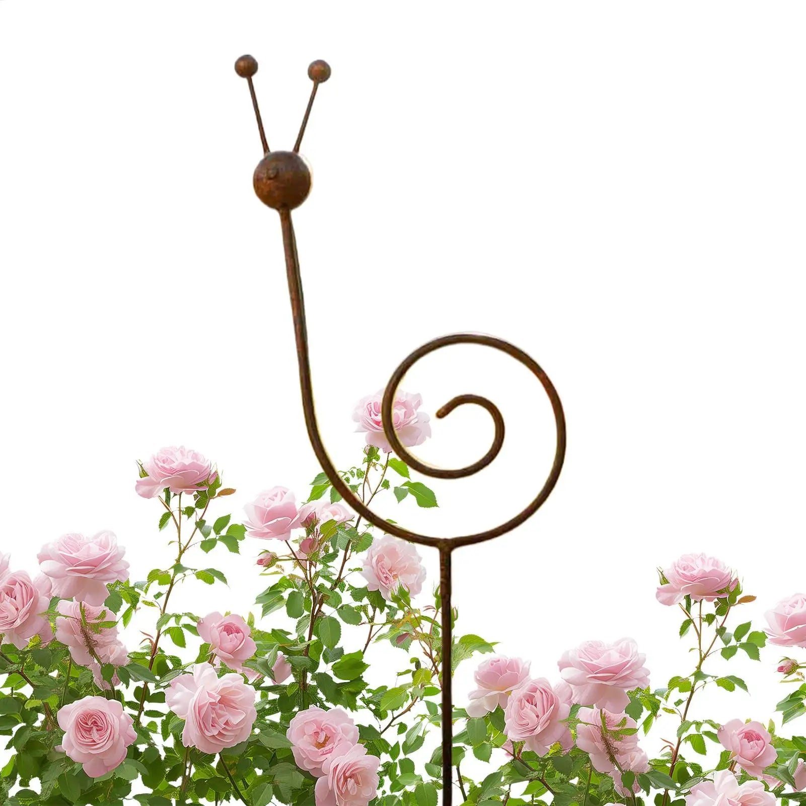 Plant Stakes Snail Shape Flower Climbing Sticks Metal Vintage Decorative Garden Stakes for Vine Patio Lawn Yard Walkway Decor Oasis Select