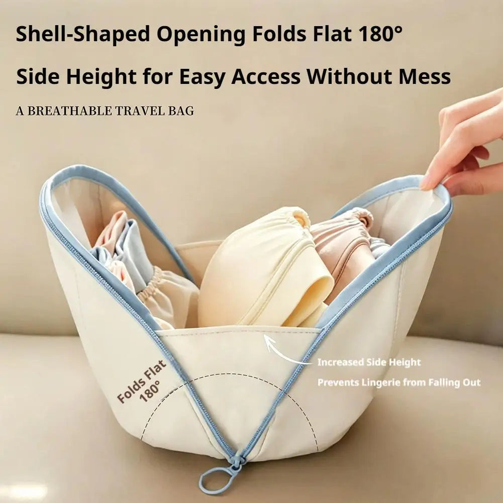 Portable Underwear Storage Bag Travel Bra Organizer Case Waterproof Luggage Packing Cube For Women Undergarment Pouch Oasis Select