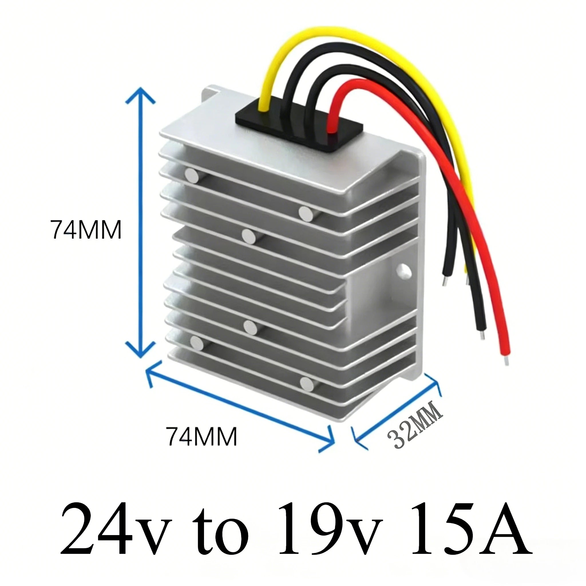24 Volt to 19 Volt 24v to 19v 5A-20A DC Buck Converter Voltage Regulator Step Down Converter Laptop Power Supply for Car Oasis Select 24v to 19v 15A 24V 19V