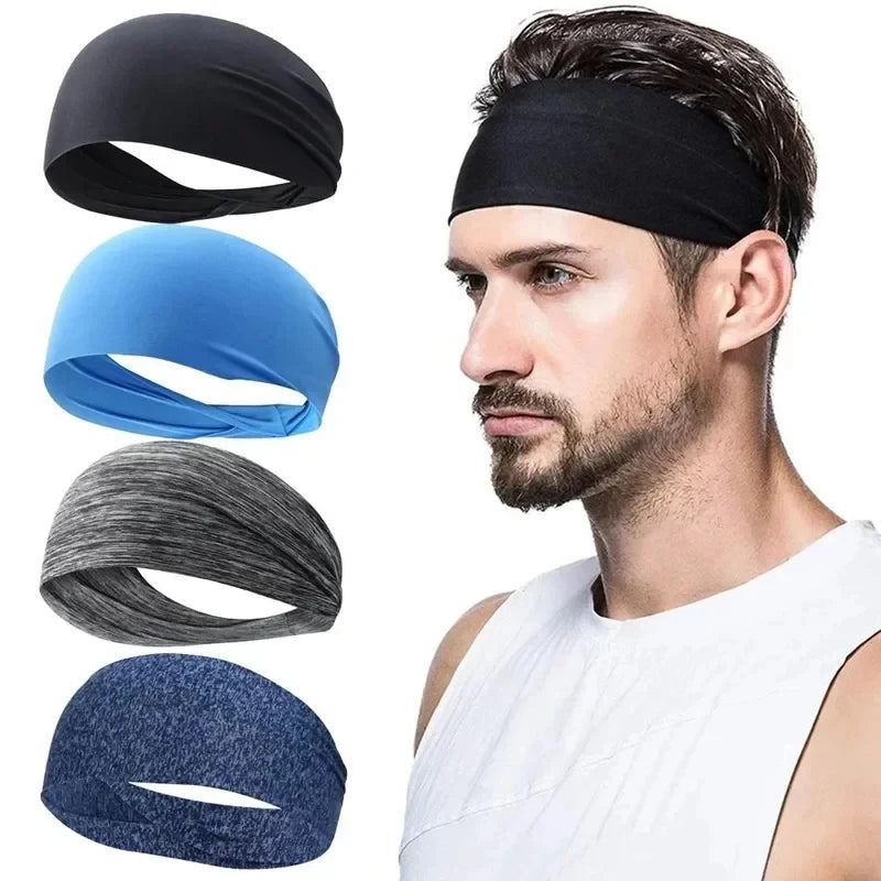 1/8PC Sweatband For Men Women Elastic Sport Hairbands Head Band Yoga Headbands Headwear Headwrap Sports Workout Hair Accessories Oasis Select