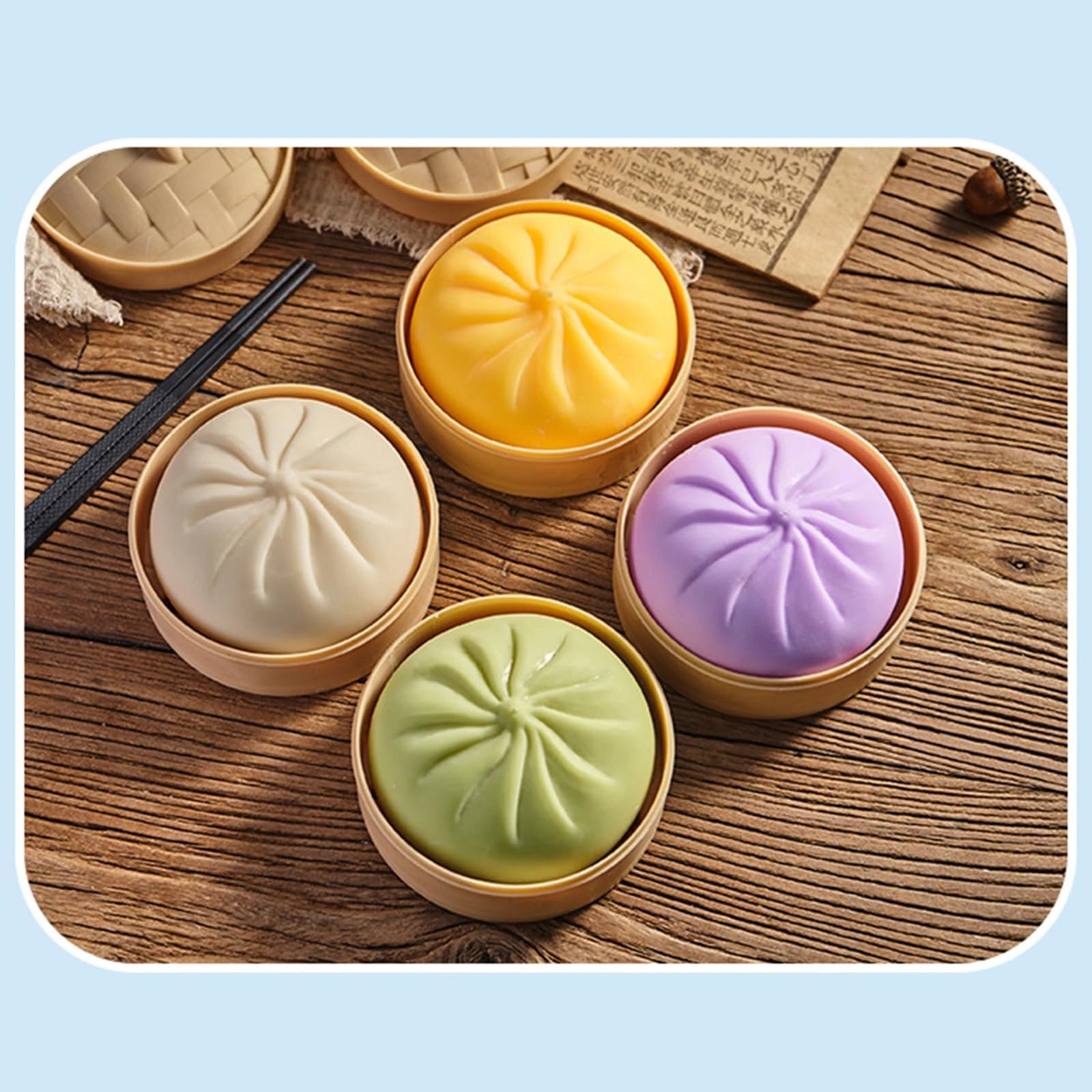 Dumpling Squish Stress Balls 7-Pack – Squishy Decompression Toy Squishy Stress Toy Oasis Select