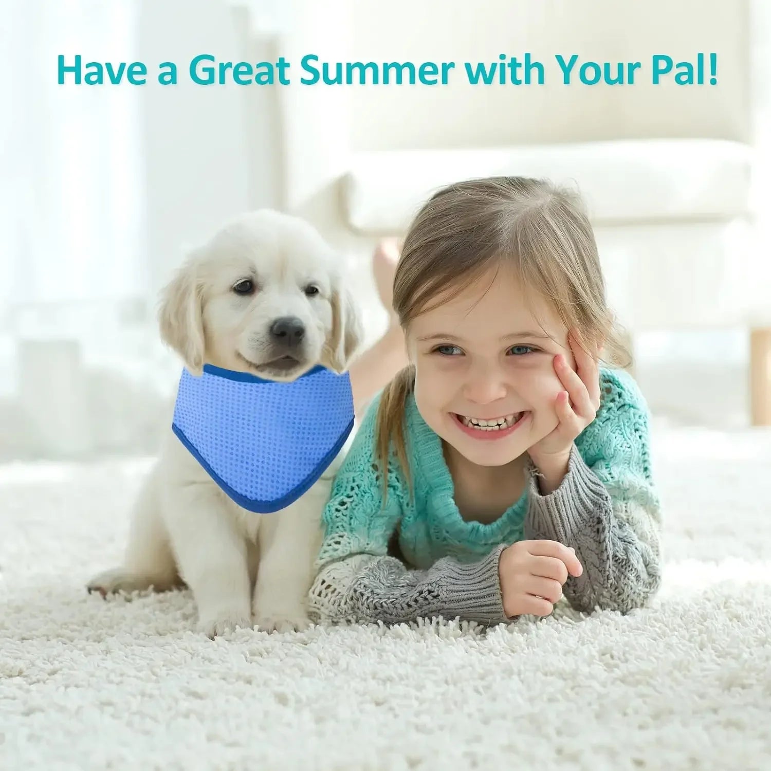 1-10PCS Pet Cooling Scarf for Dogs Summer Ice Silk Cooling Bandana Neck Wrap for Heat Relief Reusable Chill Mat for Pets Oasis Select