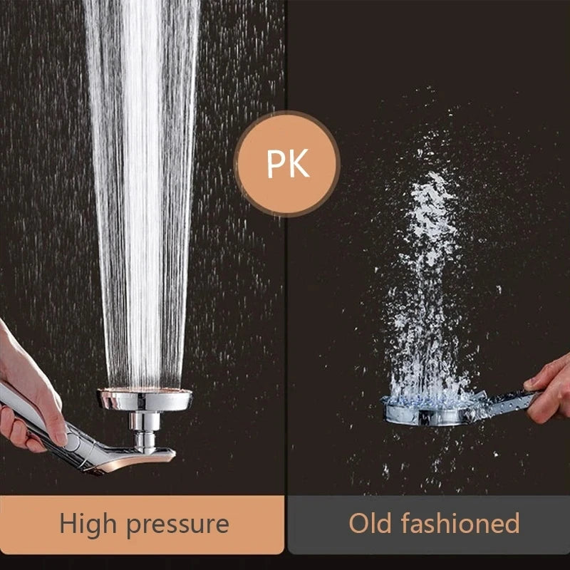 Shower Head Bathroom Rotating High Pressure Water Saving Handheld Shower Head Adjustable Stop Button Water Rain Shower Heads Oasis Select