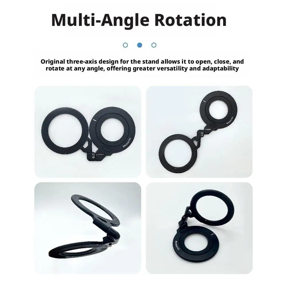 Magnetic Phone Ring Holder – 360° Rotatable MagSafe Stand