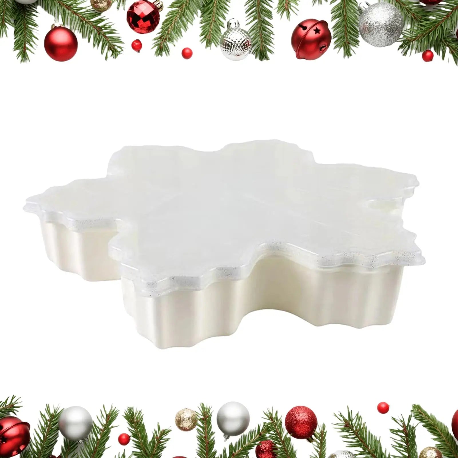 Christmas Serving Platter Snowman Tree with Lid Christmas Platters Snack Serving Tray for Cookie Candy Dessert Cheese Fruit Oasis Select