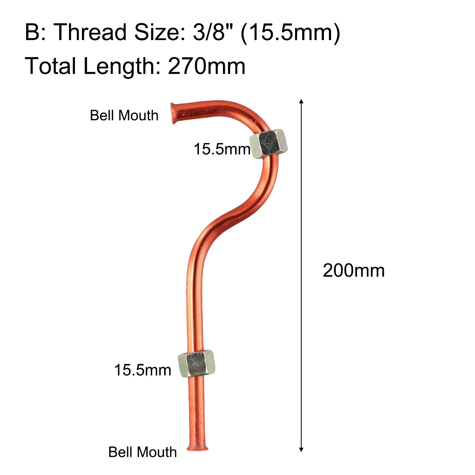 16x1.5mm Aluminum Air Compressor Exhaust Tube | Multi-Thread Compressor Exhaust Tube Oasis Select B