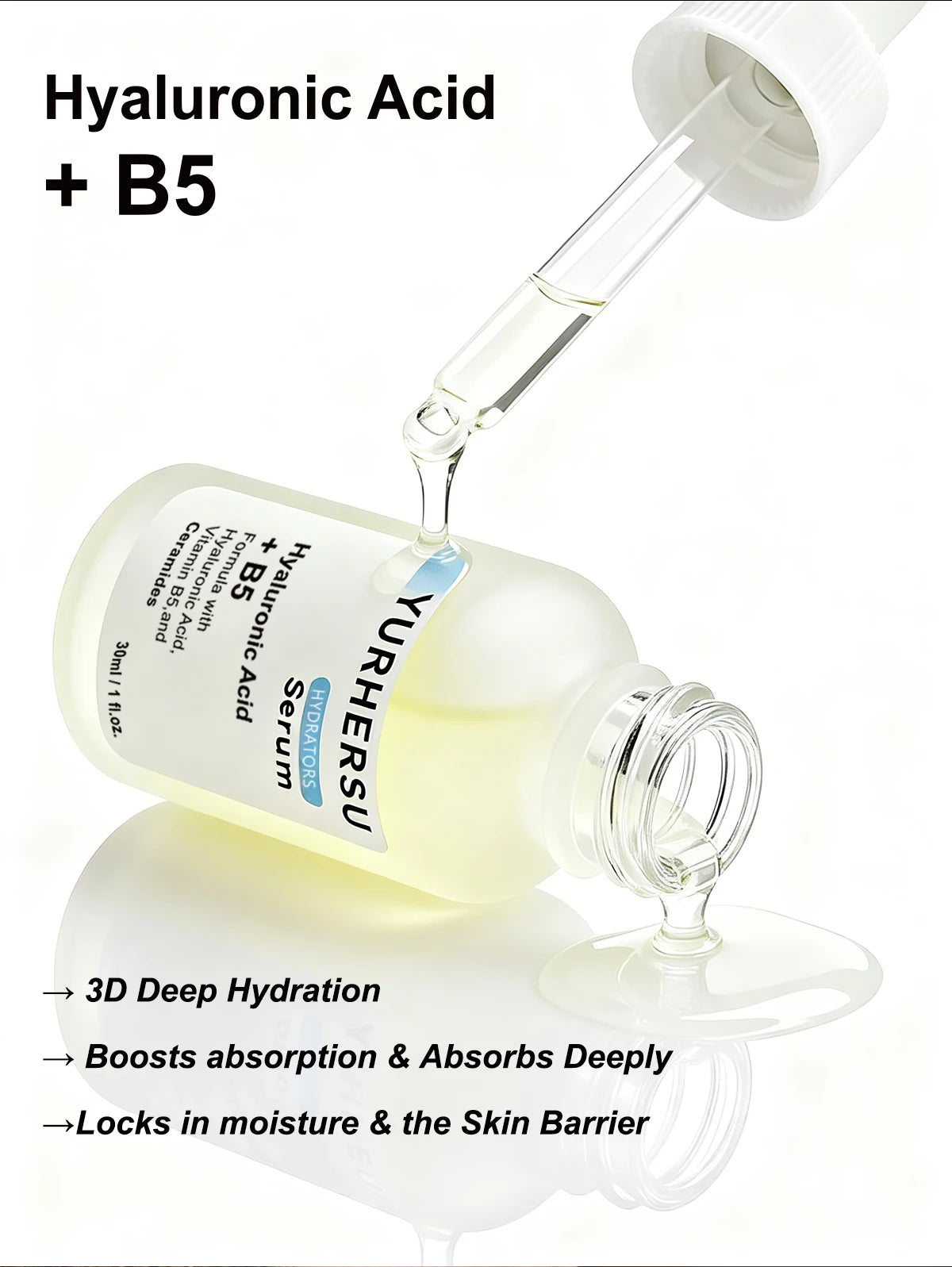 Hyaluronic Acid 2% + B5 Face Serum – Deep Hydration 30ml Face Serum Oasis Select