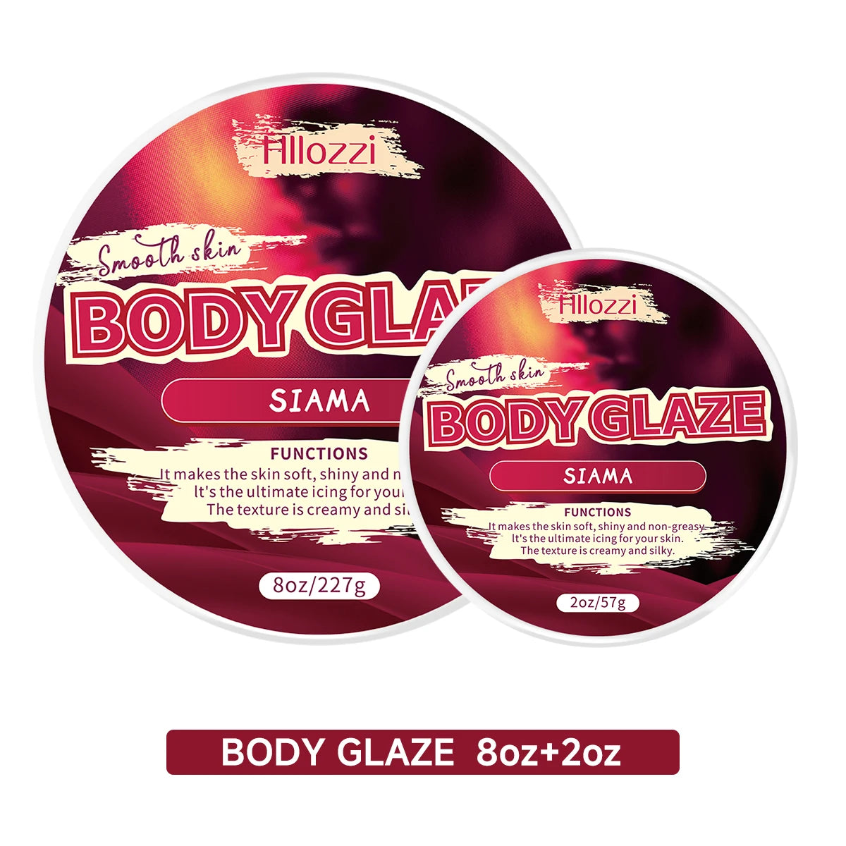 8oz 2oz Body Glaze Siamese Moisturizes, Protects, and Repairs Skin make the skin appear lighter, brighter, or more radiant Oasis Select 8oz Body Glaze