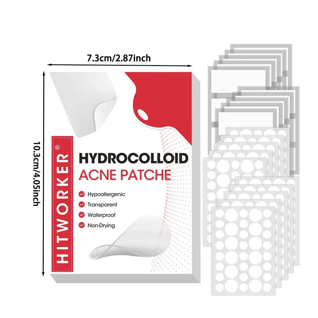 585/390/195 Colloidal Acne Patch - Covering Acne and blemishes, Soothing and Healing Skin, Round and Oversized Spot Stickers Oasis Select