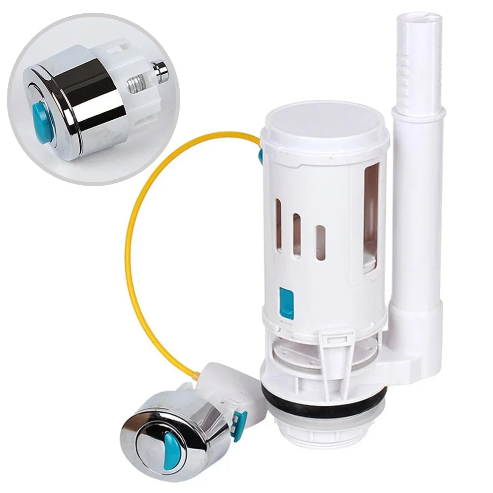 Push Button Dual Flush Valve Length 27.5cm Toilet Cistern White 1pcs Cistern Outlet Dual Flush Valve Practical Oasis Select