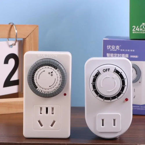 12/24 Hour Mechanical Cyclic Timer Switch Outlet Socket Mechanical Timer Socket Oasis Select