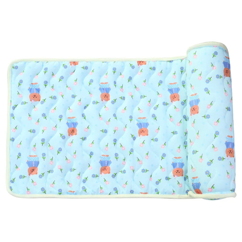Summer Ice Silk Pillow Cool Pet Pad, Cat Cool Pad Pet Neck Protector, Ice Silk Cooling Cool Pad Suitable for Both Cats and Dogs Oasis Select
