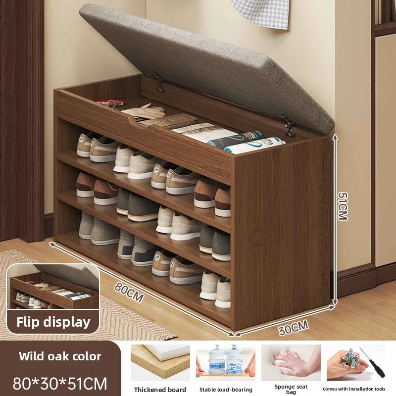 The shoe change stool is at the door the shoe cabinet, the sitting stool is extremely narrow can sit on the shoe rack Oasis Select 4