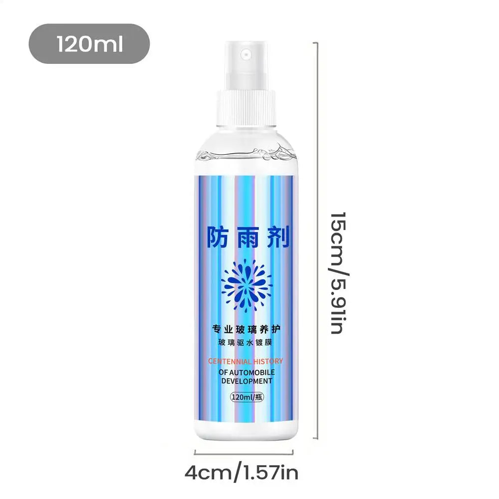 Car Window Cleaner Spray Anti-Fog Spray for Eyeglasses 120ml Portable Automotive Rain-Proof Car Glass Defogger Cleaning Spray Oasis Select Rain repellent