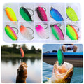 12-Pc Trout Spinner Lure Set – Metal Sequin Hard Bait & Hook Fishing Spinner Lure Oasis Select spain