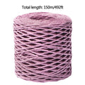 150m Natural Raffia Straw Yarn For Knitting Crocheting Paper Threads DIY Handmade Summer Sunhat Beach Bag Oasis Select Pink