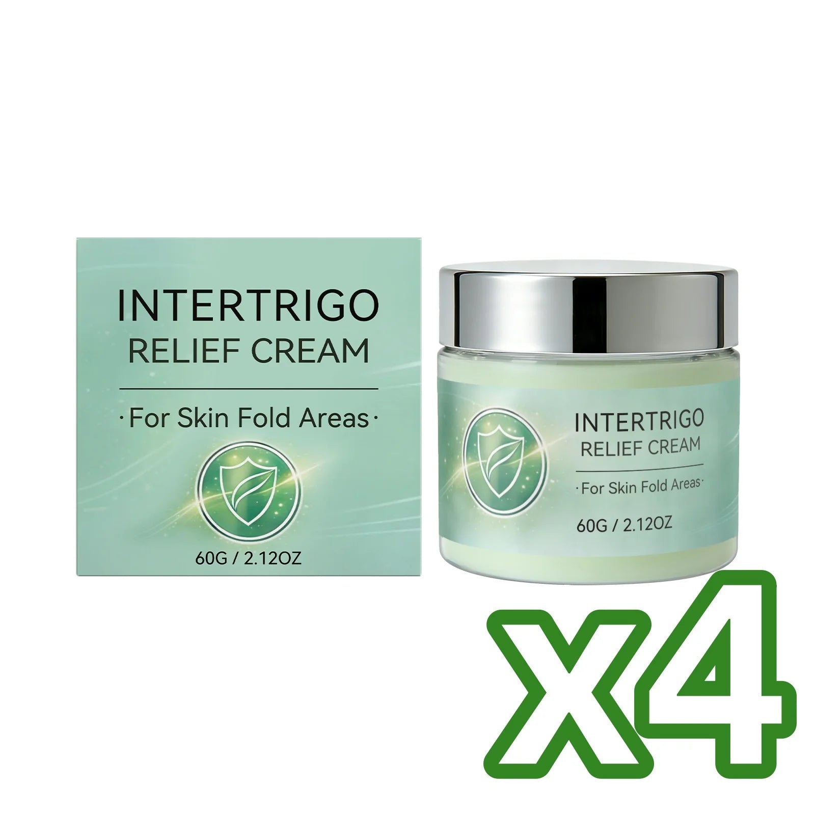 Intertrigo Cream – Skin Fold Care, Anti-Chafing & Relief Skin Fold Cream Oasis Select 60g Boxed x 4