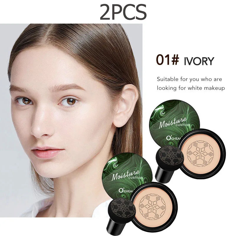 LAIKOU BB Cream Air Cushion Foundation Concealer – Mushroom Puff