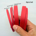 3/6 Rolls 3size Colorful Paper Masking Painters Tapes Painting Labeling Arts Crafts,Removal for Crafts, Labeling,DIY Decorative Oasis Select 6pcs red