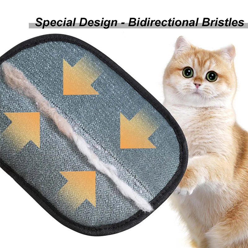 Static Pet Hair Removal Gloves Brush, Reusable Electrostatic Cat Dog Pet Hair Remover Grooming Glove Brush Tool Oasis Select