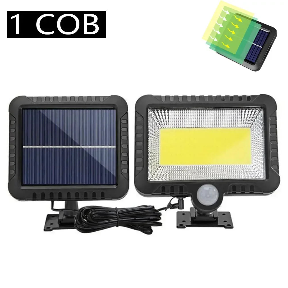 1/4/6 COB Outdoor Solar Light with Motion Sensor 3 Lighting Mode IP65 Waterproof for Patio Garage Courtyard Security Wall Light Oasis Select 1 COB