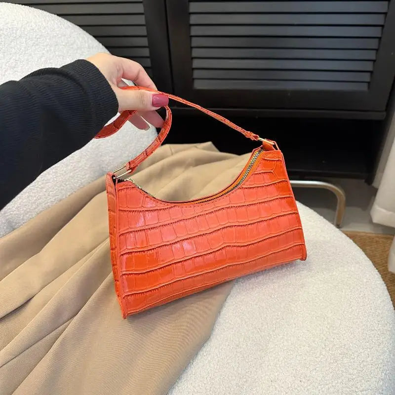 Women's PU Leather Underarm Bag – Retro Shoulder Tote Clutch