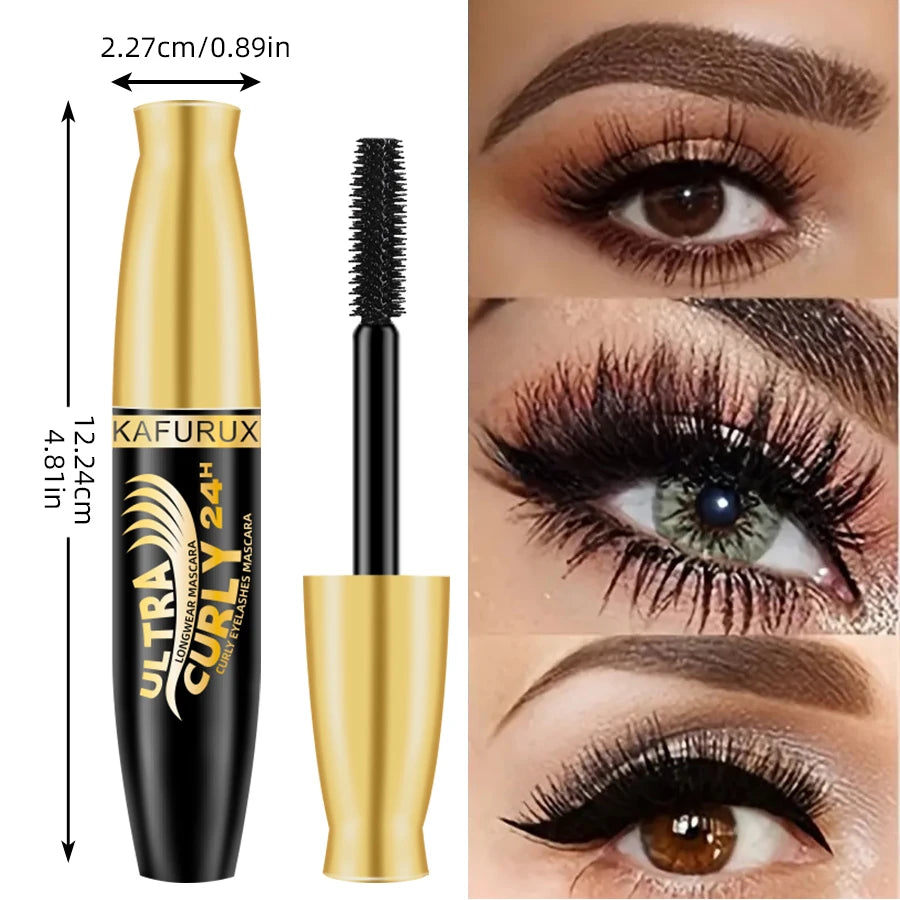 KAFURUX Lengthening Curling Black Mascara – Waterproof