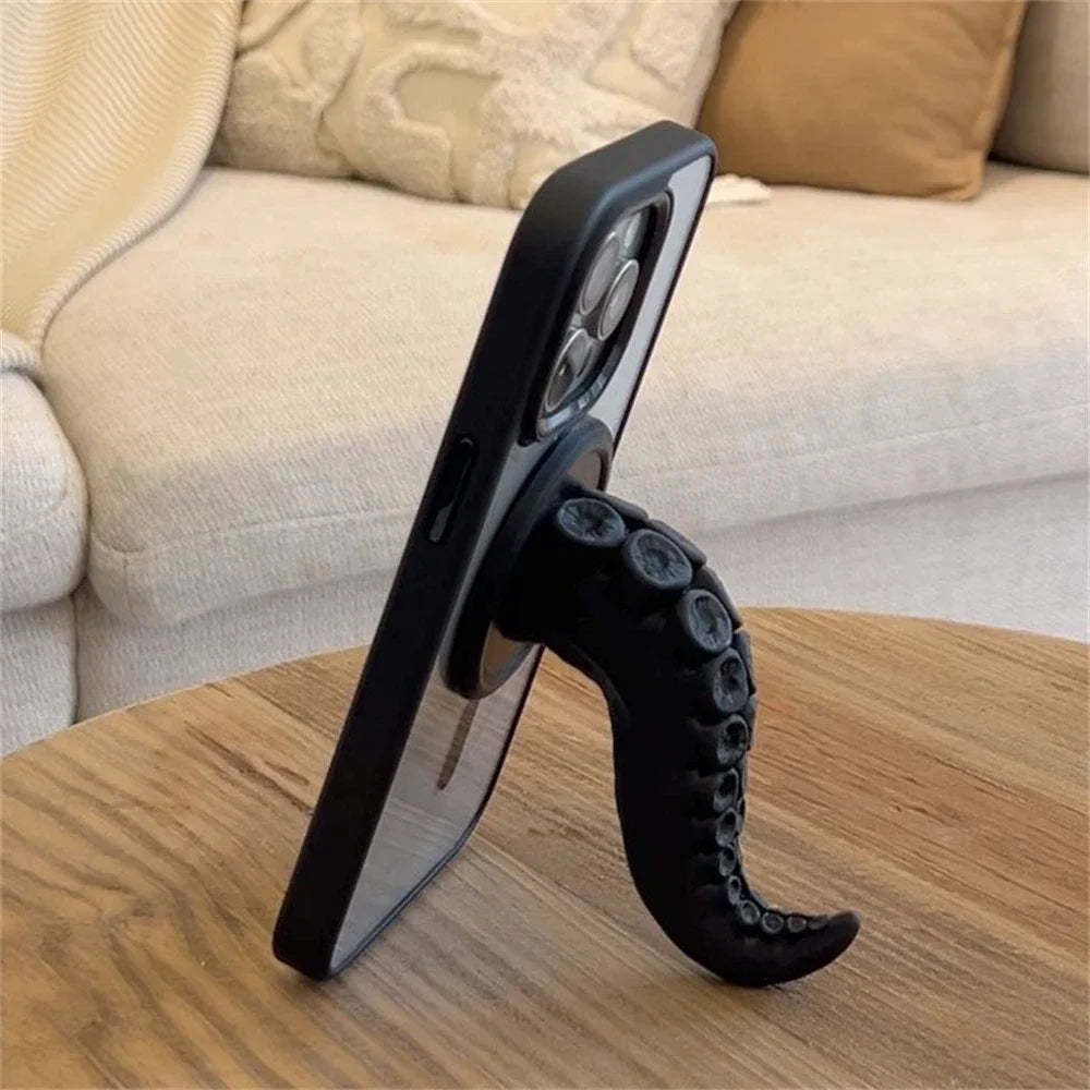 Cute Fun Octopus Tentacle Claw For Magsafe Phone Grip Tok Griptok Magnetic Holder Detachable Mobile Bracket Accessories Oasis Select simple stent 1