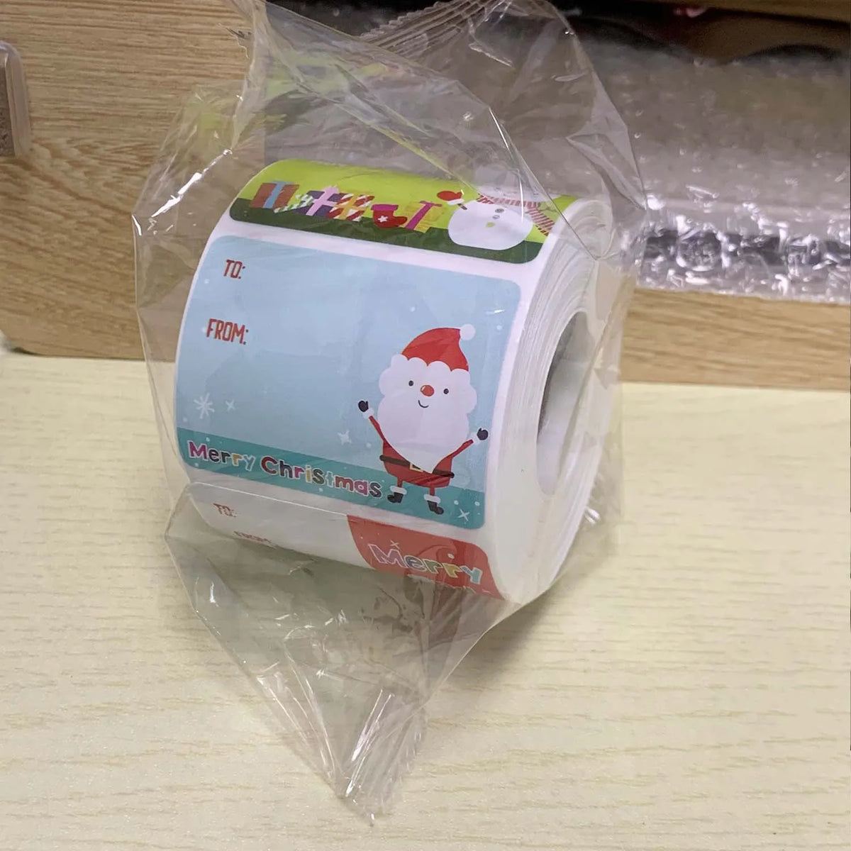 500 Pcs Christmas Tags Christmas Santa Claus Stickers Self Adhesive Christmas Tag Christmas Festival Birthday Holiday Decor Oasis Select 1roll
