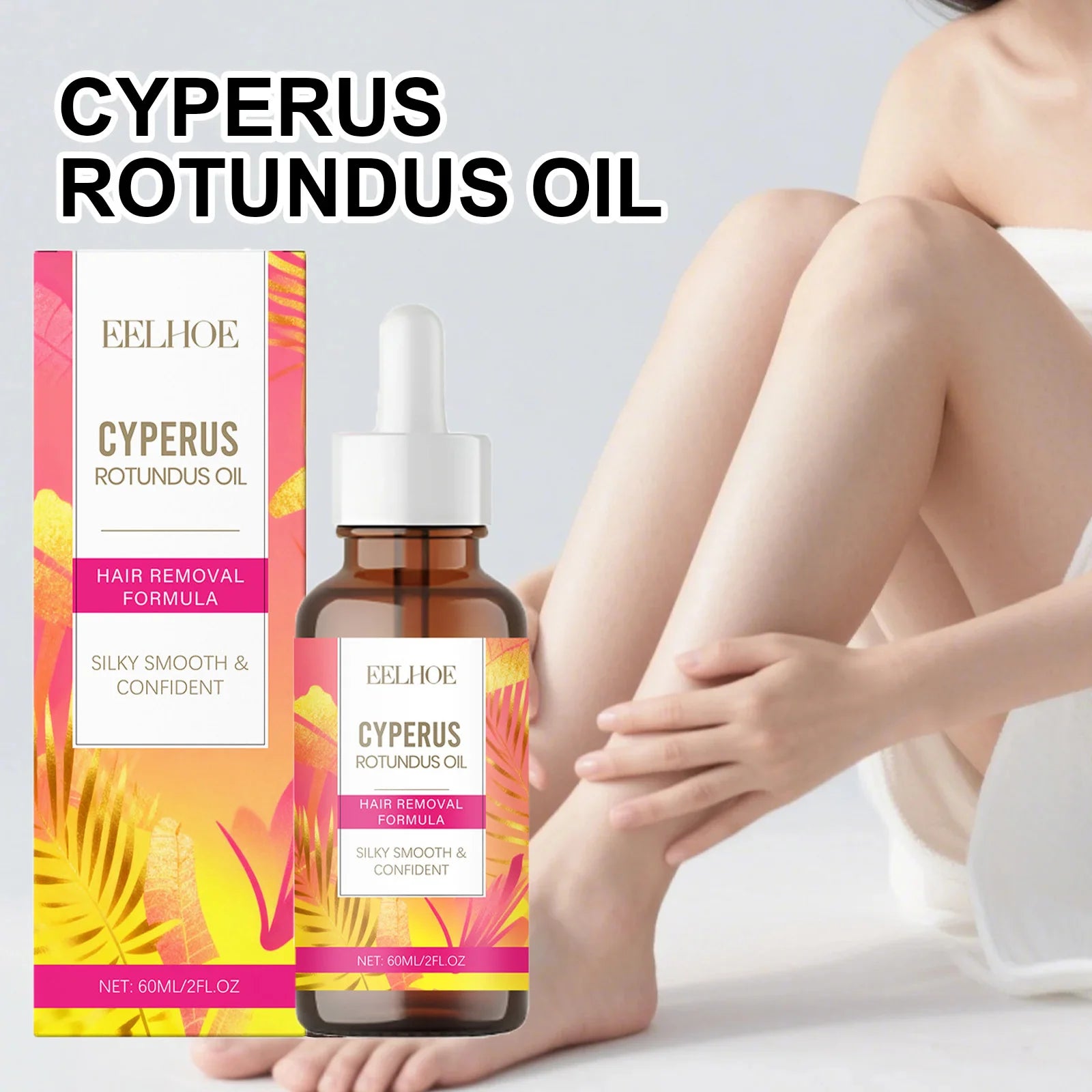 Cyperus Rotundus Oil Body Post Hair Removal Soothing Oil Hair Growth Inhibitor Depilatory After Epilation Care for Smooth Skin Oasis Select