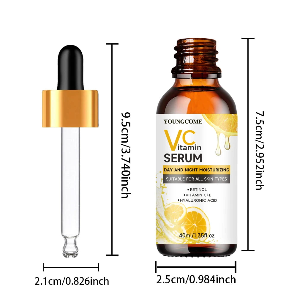 YOUNGCOME Vitamin C & Hyaluronic Acid Face Serum 60ml Vitamin C Face Serum Oasis Select 40ML Serum