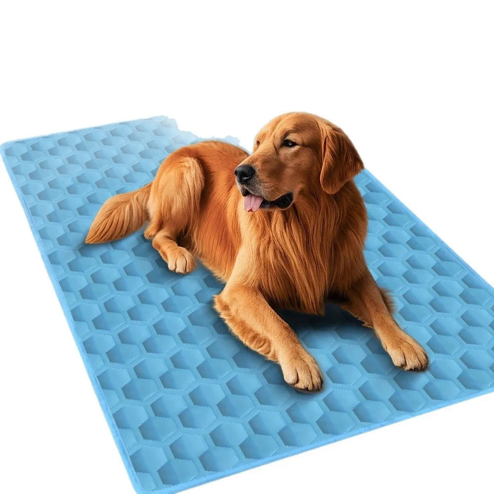 Pet Ice Pad Cool Sleeping Mat Breathable Silk Sofa Cat Blanket Small Oasis Select