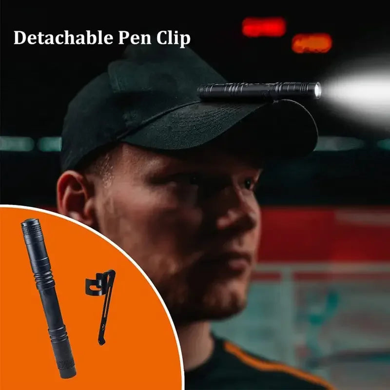 Mini LED Pen Light Flashlight – Ultra Bright EDC Torch