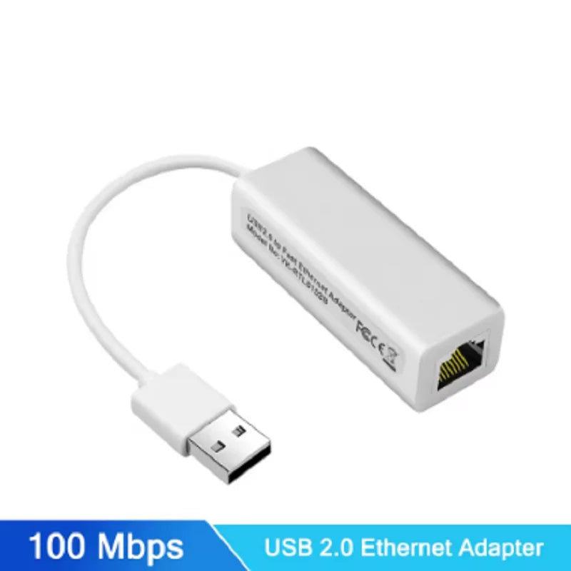 1000Mbps Ethernet Adapter Type c USB 2.0 to RJ45 100Mbps Network Card Ethernet Cable Splitter Extend Adapter for MacBook iPad Oasis Select 100Mbps USB
