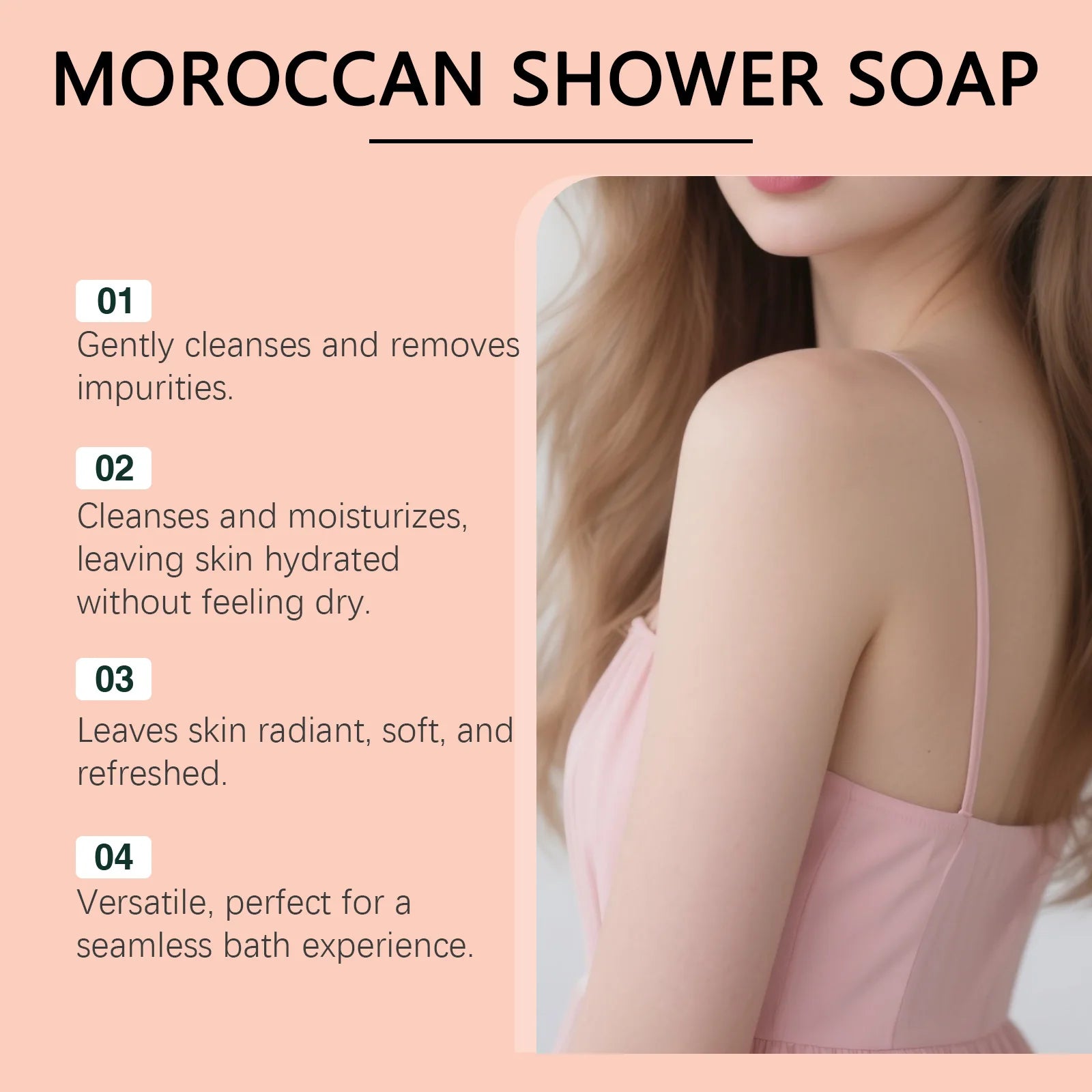 OceAura Moroccan Body Soap Cream – Hydrating Daily Cleanser