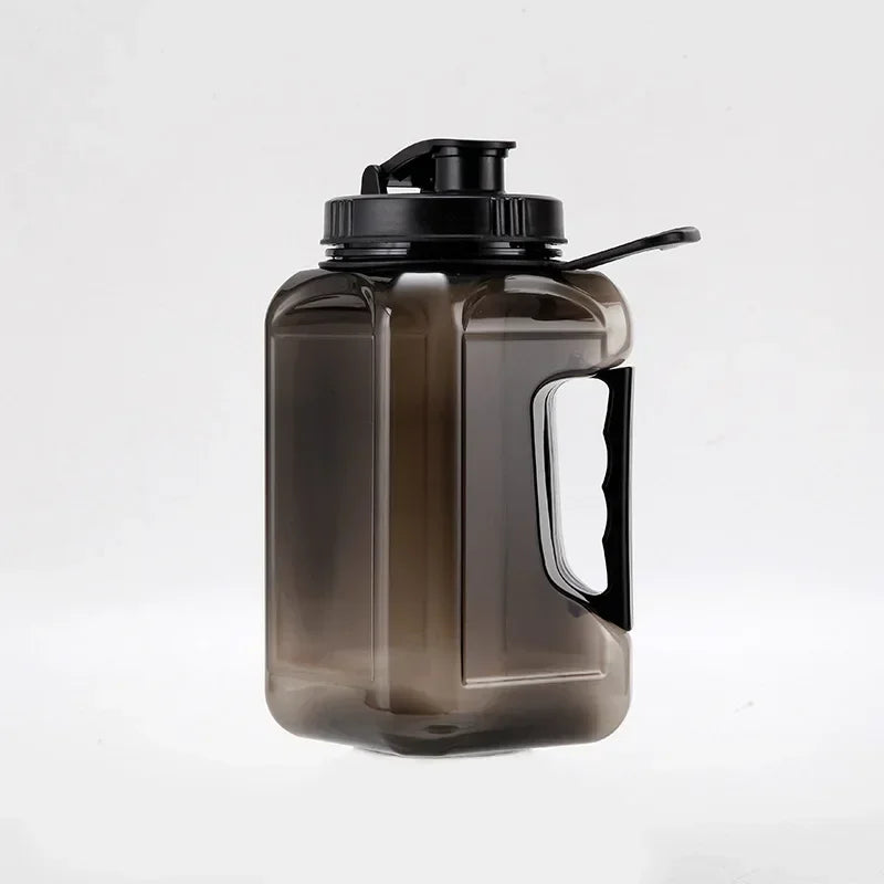 2.4L Large Capacity Fitness Water Bottle,BPA Free Portable Sports Bottle for Camping Gym Cycling,Men's Plastic Water Bottle Oasis Select 2.4L deep black