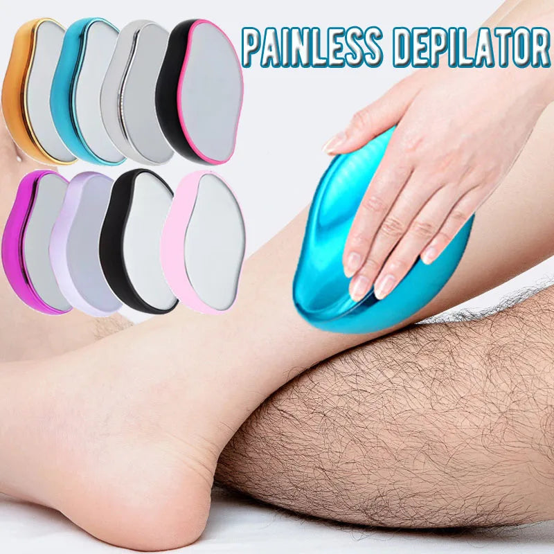 Hot Crystal Physical Hair Removal Eraser Glass Hair Remover Painless Epilator Easy Cleaning Reusable Body Care Depilation Tool Oasis Select