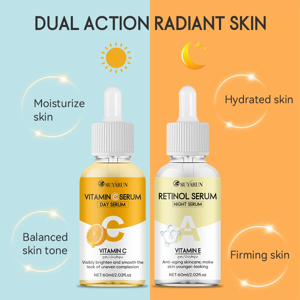 Vitamin C & Retinol Face Serum Duo – Brighten & Firm Skin Face Serum Duo Oasis Select