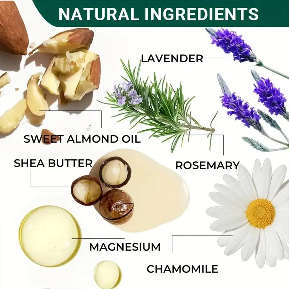 Nerve Relief Magnesium Cream, Magnesium Body Butter Deeply Moisturizes Skin,Non-Greasy Relief for Knee Joint & Muscle Comfort Oasis Select