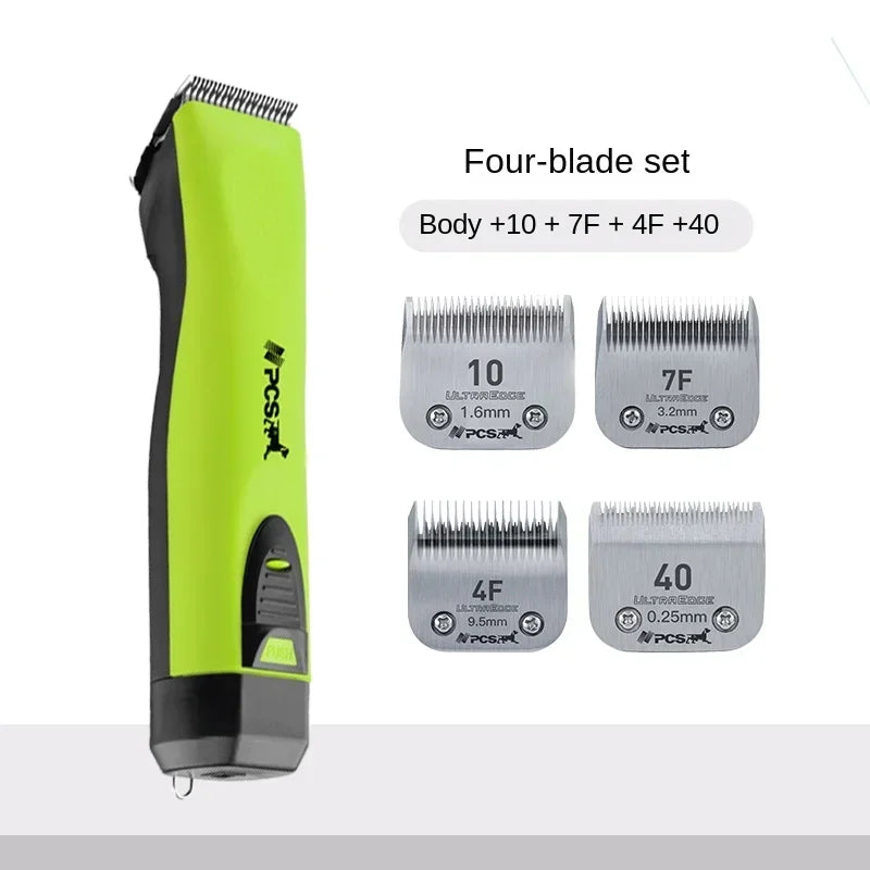 High Power Smart Dog Clippers Grooming Trimmer Pet Haircut Machine for Dogs Grooming Cutter Rechargeable Detachable Blade Oasis Select Green As picture 6 AU plug