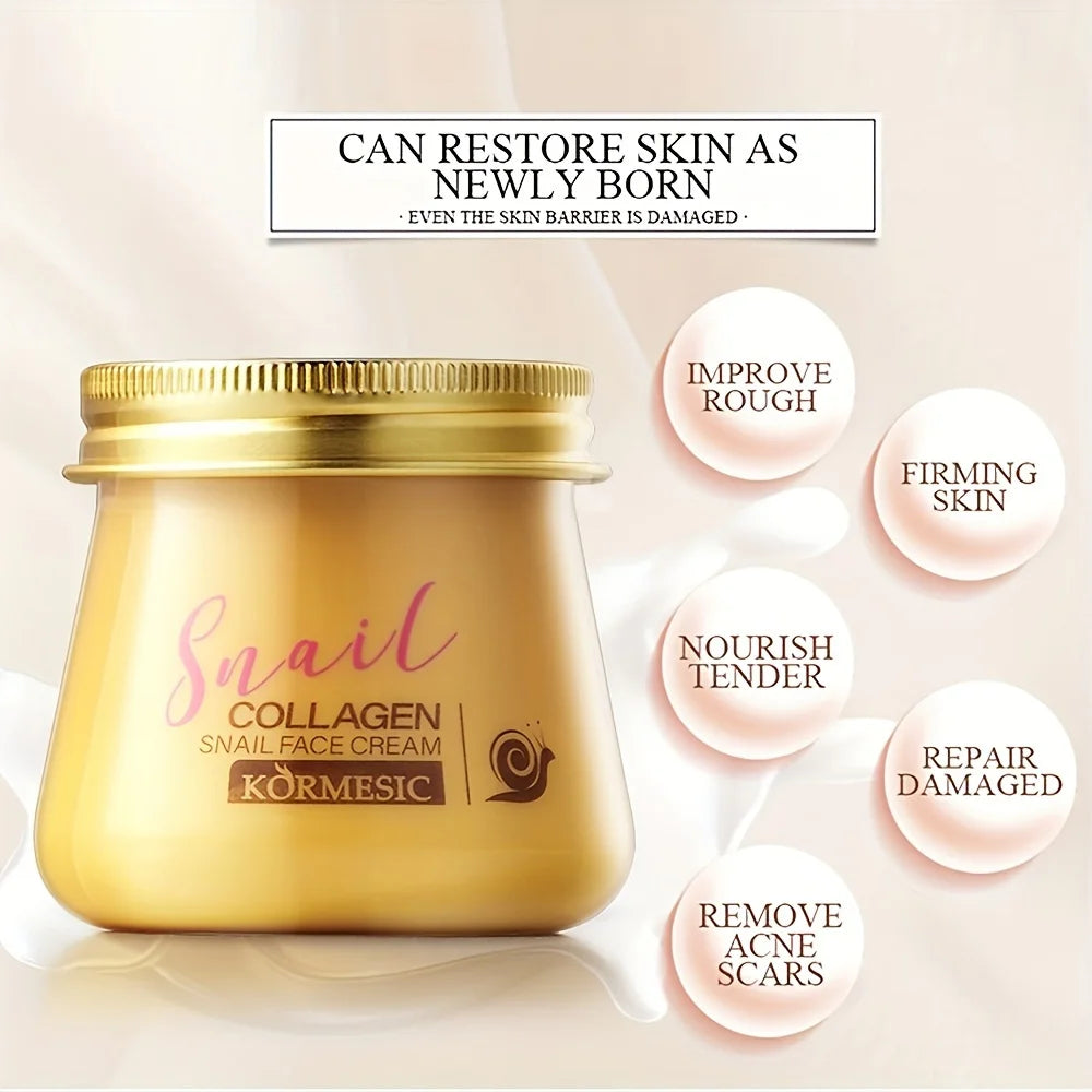 Collagen Snail Cream – Hydrating, Nourishing & Anti-Wrinkle Face Moisturizer Cream Oasis Select