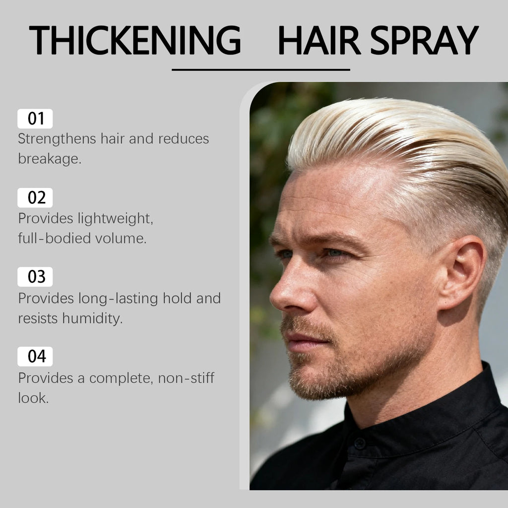 Men's Hair Styling and Setting Hair Spray Volumizing Softening Reduces Dryness Refreshing Adds Fullness Hair Setting Spray Oasis Select