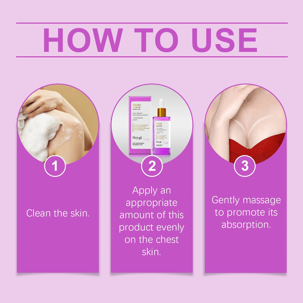 Firming and Plumping Breast Serum - Lifting, Moisturizing and Enhancing Elasticity Nourishing Massage Breast Care Essence Oasis Select