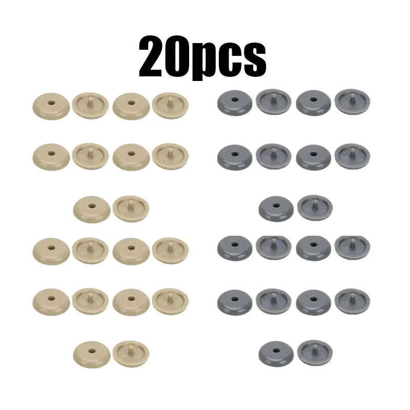 5/10/20pcs Car Parts Auto Safety Seat Belt Black Plastic Stopper Pitch Limit Buckle Clip Retainer Retainer Seatbelt Stop Button Oasis Select 20pcs mix